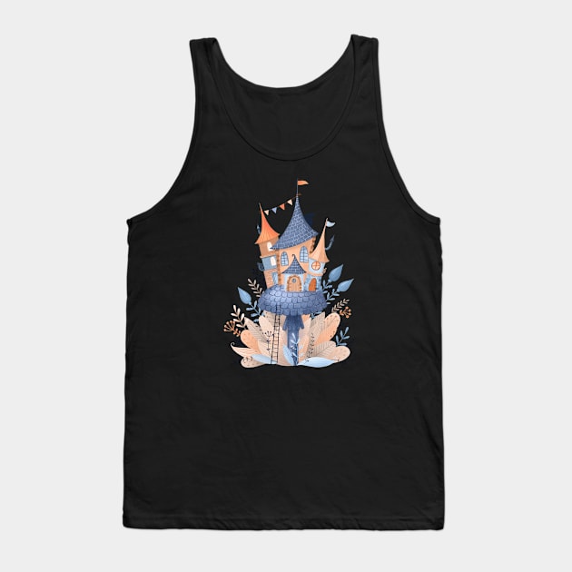 Fairy castle Tank Top by Elena Amo